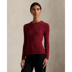 Jersey de mujer de algodón en punto de ochos