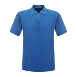 Professional Mens Coolweave Short Sleeve Polo Shirt - Blue - Size X-Large
