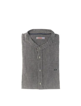 Camicia alla coreana GRIGIO M - Sun68 - FashionsVida