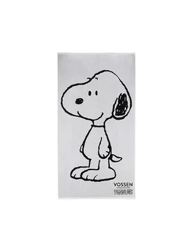 Strandtuch SNOOPY BEACH 100x180cm Black / White weiss baby - Vossen - FashionsVida