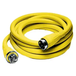 Shore Power Cable 125/ 50a 250v Yellow 15.24 m unisex