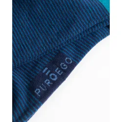 PuroEgo - Calcetín mil rayas azul