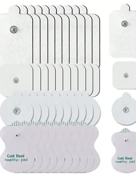 Piezas Almohadillas de Electrodos TENS Premium, Adecuadas para Masaje TENS y Estimulación Muscular EMS, Reutilizables talla grande de 30 veces, Conec - Shein - FashionsVida