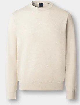 Jersey de hombre cuello redondo algodón seda - Hackett - FashionsVida