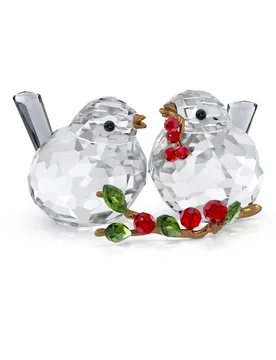 Idyllia Coppia di Uccelli e Bacche OS - Swarovski - FashionsVida