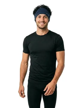 Fascia Per Capelli Cassons Merino Dark Sea One Size - VAUDE - FashionsVida