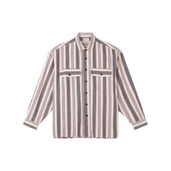 Camicia A Maniche Lunghe 30000398 Vintage Pink Stripes Pink Power M