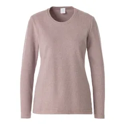 Warmer Damen- Pullover, fein gerippt natur S Damen