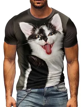Suitable fabric for men and women, printed short-sleeved 3D men's T-shirts are lightweight and breathable - Aliexpress - FashionsVida