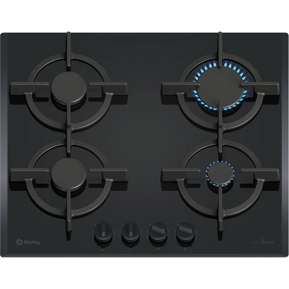 Placa de gas , 60 cm, GasStop, - 3ETG664RB - Balay - FashionsVida