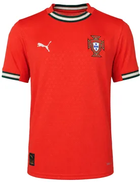 Kids Unisex Portugal 2025 Home Replica Red Jersey - Size 5-6y - Puma - FashionsVida