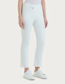 RAGNO jeans sfrangiato donna bianco - Ragno - FashionsVida