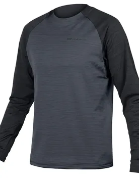Maglietta A Maniche Lunghe Singletrack Black - Endura - FashionsVida