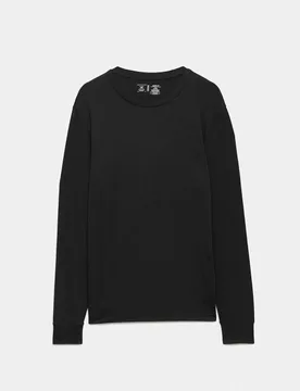 Thermal Long Sleeve Top with Cashmere Black male - Autograph - FashionsVida