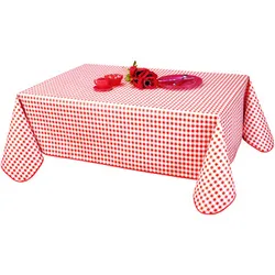 Tischdecke Vichy - Rouge - 140x250 Cm 140x250 Cm