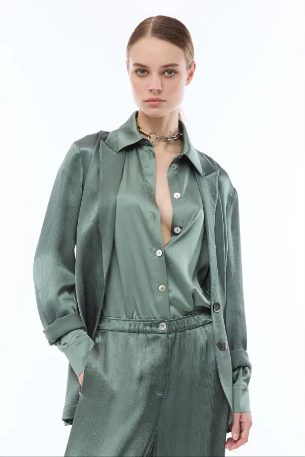 NENETTE giacca donna salvia - NENETTE - FashionsVida