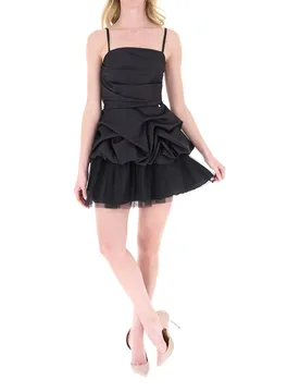 Abito con drappeggio NERO XS - Rinascimento - FashionsVida