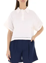 Lacoste Polo con inserti PANNA 40