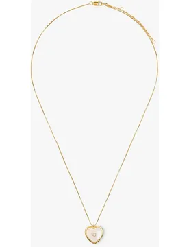 Collar con baño de oro de 18 k con abalorio de corazón decorativo - Parfois - FashionsVida