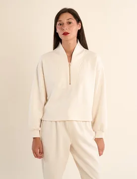 Sudadera de mujer de manga larga, cuello en v - Molly Bracken - FashionsVida