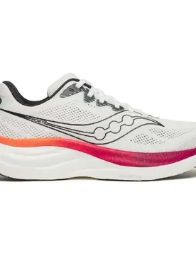 Scarpe Da Running Ride 19 White / Crimson EU 40 1/2 - Saucony - FashionsVida