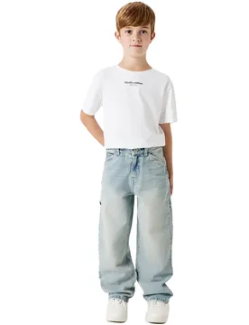 Jeans Ryan Straight 525-im L Vintage Light Blue Denim 14 Anni - Name it - FashionsVida