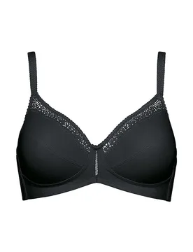 BH ohne Bügel COTTON BEAUTY N black schwarz 80B damen - Triumph - FashionsVida