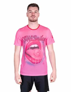 S.w.smiley Hella Good Short Sleeve T-shirt Pink M Men - OTSO - FashionsVida