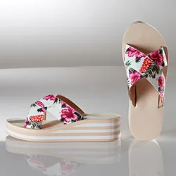 Pagen Sommer-Pantolette "Hibiskus"