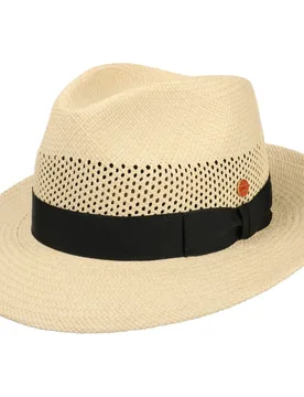 Imperia Panama Straw Hat by - nature-black - Size: 60 cm - Mayser - FashionsVida