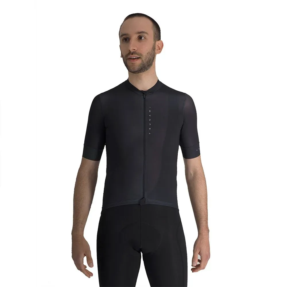 Maglia A Maniche Corte Aubisque Black - Tsunami - FashionsVida