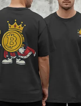 Bitcoin Is King Crypto style Gift t shirt for Crypto Traders BTC Fan 100% cotton print Bitcoin Symbol Graphic Tee All size tops - Aliexpress - FashionsVida