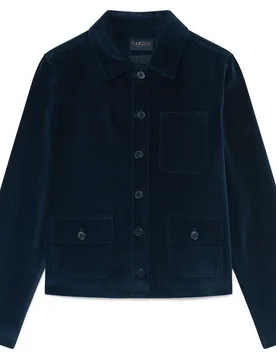 Blazer de mujer con corte cropped - Caroll - FashionsVida