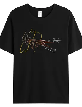 Acoustic Guitar Player Tshirt Great Guitarist Or Band Gift Men's Cotton Fabric Birthday Father's Day Hot Sell Graphic T-Shirts - Aliexpress - FashionsVida