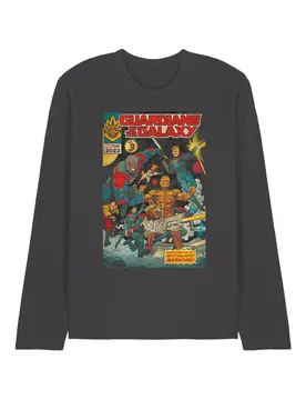 Unisex Gotg3 Guardians Vol 3 Long Sleeve T-Shirt in Grey Size: Large - Grey - Size: L - Marvel - FashionsVida