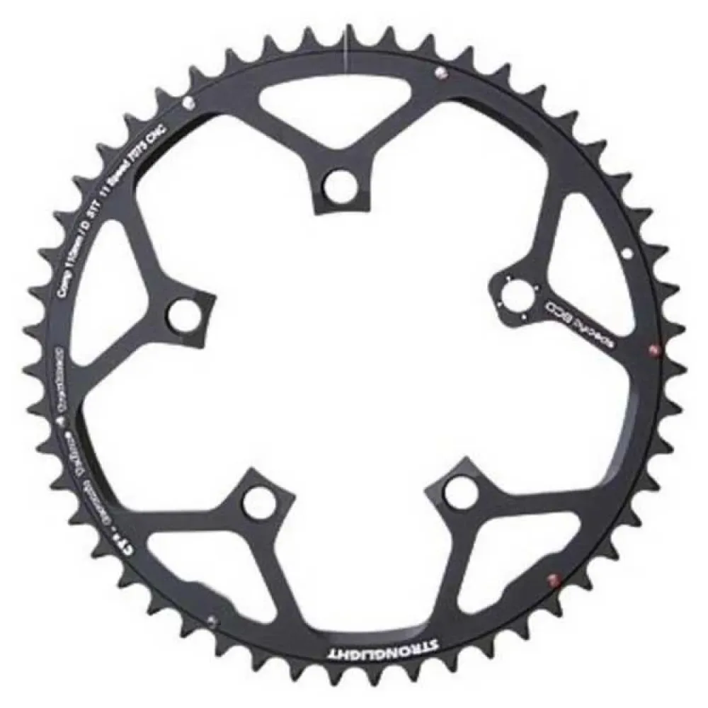 Corona Ct2 Compact Adaptable Campagnolo Black - Stronglight - FashionsVida
