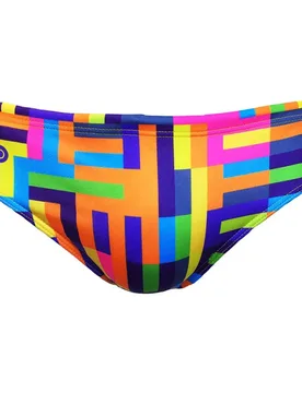 Labyrinth Swimming Brief Orange XL Men - TURBO - FashionsVida