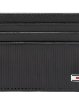 Tarjetero de hombre en piel con logotipo - Tommy Hilfiger - FashionsVida