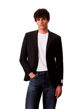 Blazer Tropical Slim Fit Black 50 Homme - Calvin Klein - FashionsVida