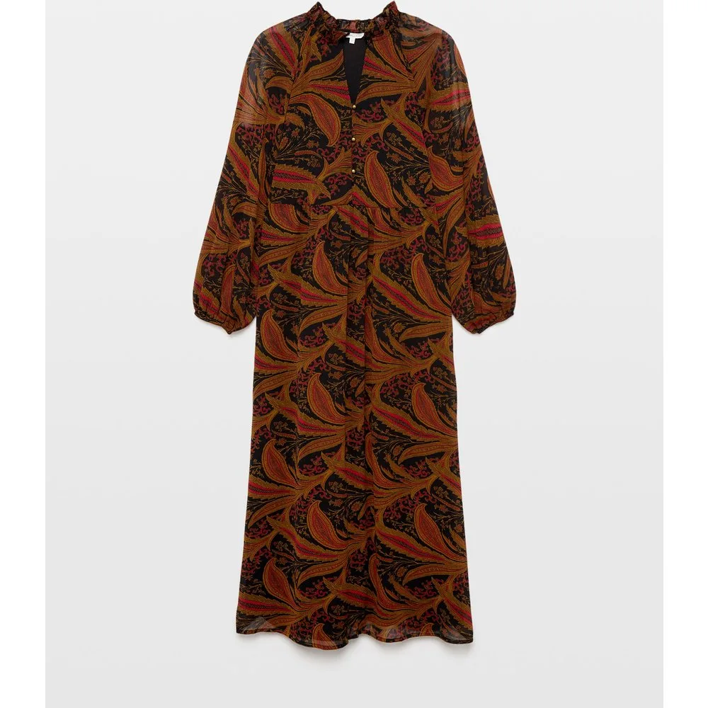 Vestido georgette largo - Southern Cotton - FashionsVida