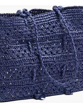 Bolso de mano estilo tote trenzado con monedero extraíble en liso - Parfois - FashionsVida