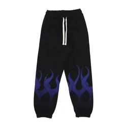 Pantalone Tuta Leggero Uomo Flames Pants Black/blue