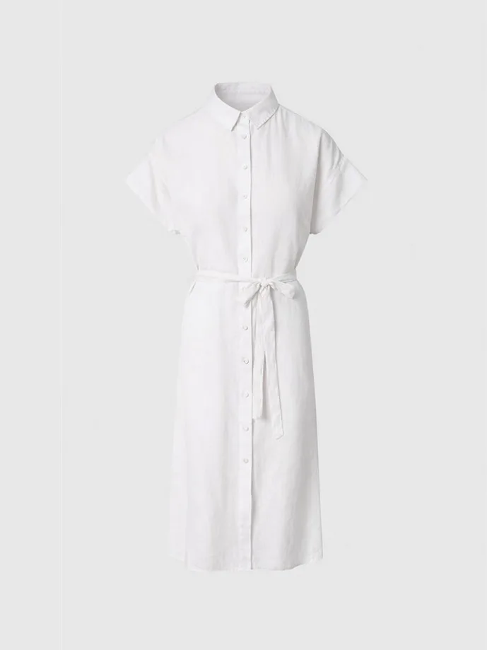 Abito in lino donna marshmallow - North Sails - FashionsVida