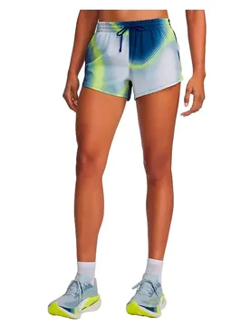 Pantaloni Corti Velociti Pro 3´´ Blue / Reflective M - Under armour - FashionsVida