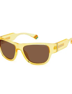 Occhiali Da Sole Polarizzati Pld-6197-s Yellow Brown/CAT3 - Polaroid Eyewear - FashionsVida