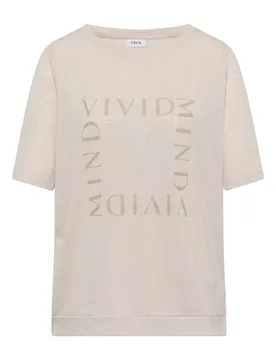LINEN OPTIC_FP T-Shirt female - S - FashionsVida