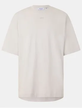 Mens Off White Brics Skate Lettering Regular Fit T-Shirt In Light Stone - Grey - Size X-Small - OFF-WHITE - FashionsVida