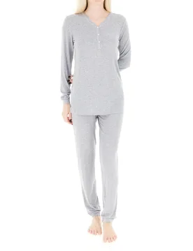 Pigiama misto viscosa GRIGIO 50 - BISBIGLI - FashionsVida