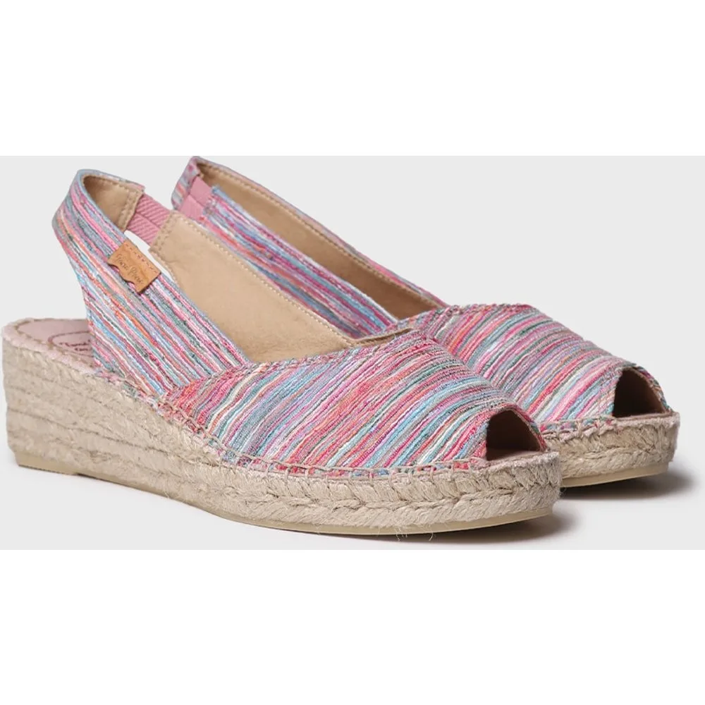 Alpargatas de cuña de mujer de tejido - Toni Pons - FashionsVida