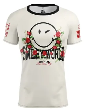 Smiley Vintage Short Sleeve T-shirt Multicolour S Men - OTSO - FashionsVida